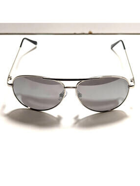 Panama Jack POLARIZED Aviator Sunglasses DG0322 Silver Polarized Metal Frames